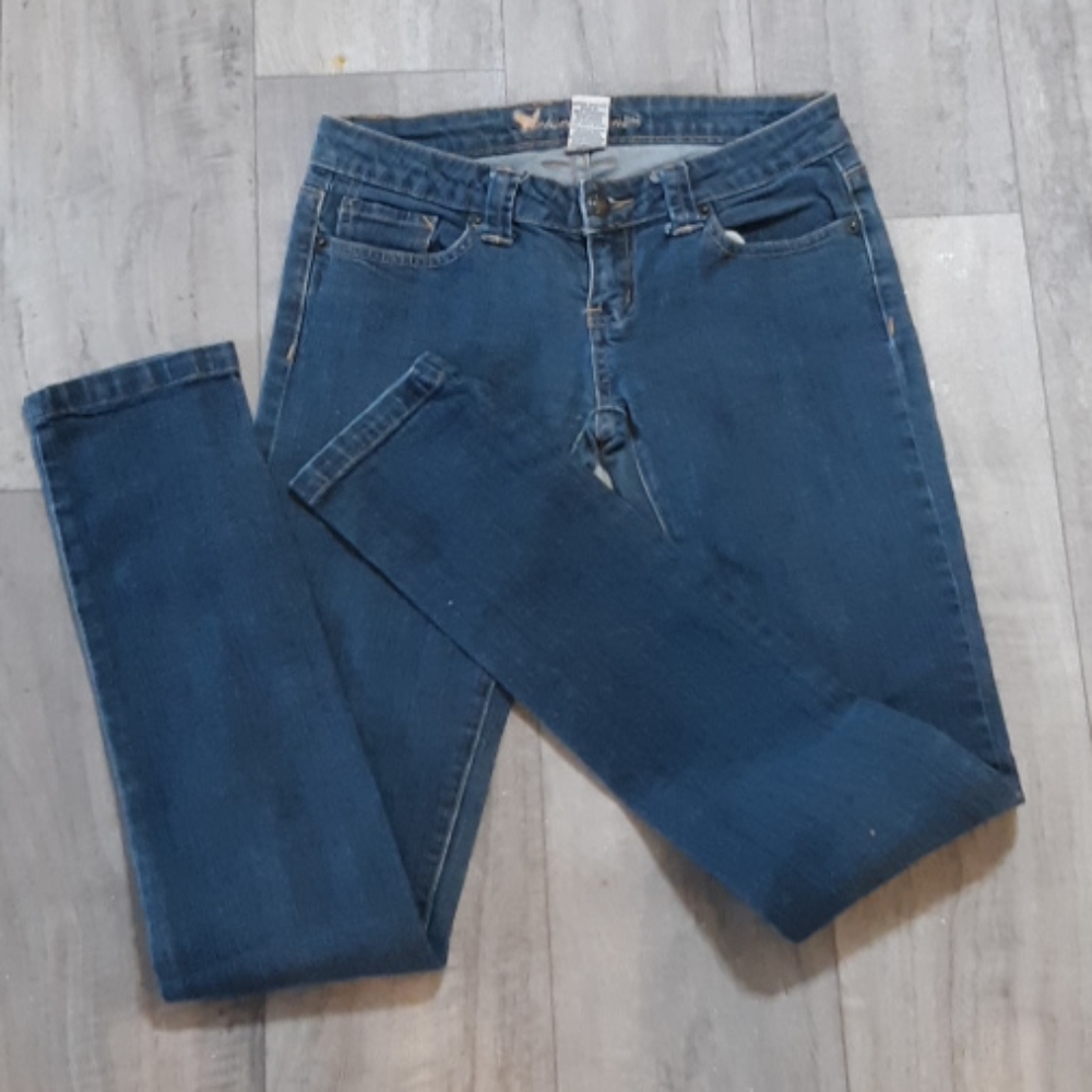 Womens jeans Sz 3 WetSeal Cotton Spandex Denim b36 Low Rise